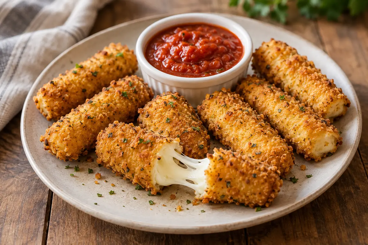 Air Fryer Mozzarella Sticks