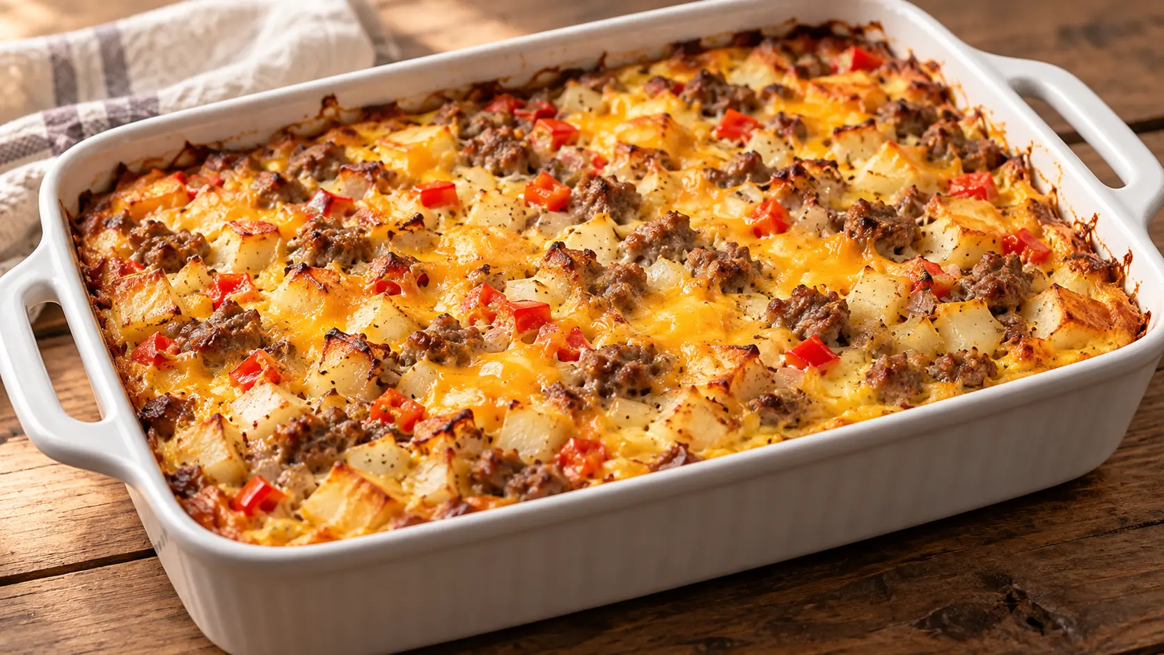 Canadian Sausage Breakfast Casserole