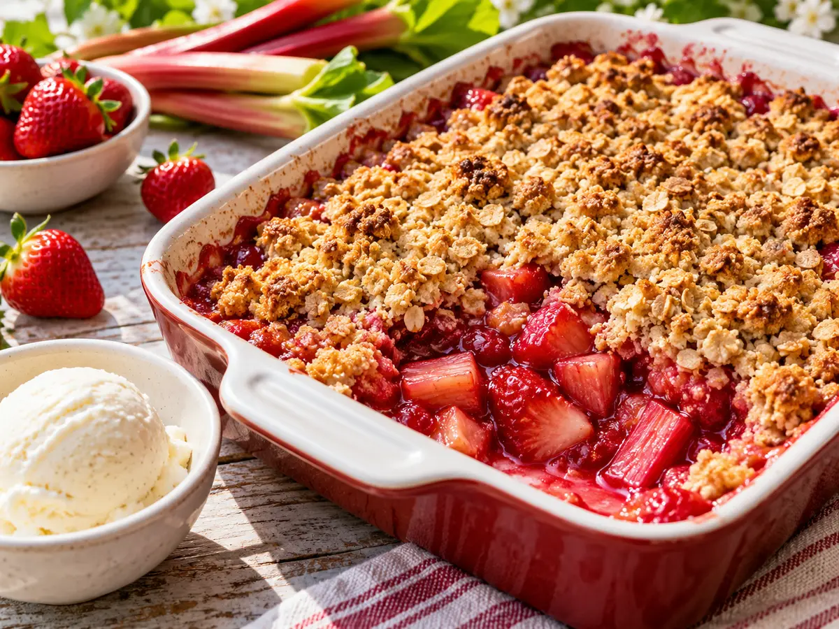Strawberry Rhubarb Crisp
